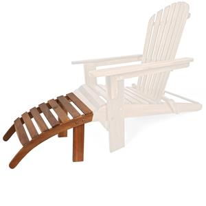 Casaria - Fußstütze Adirondack witterungsbeständig Akazienholz 160kg Belastbar Holzstreben Garten Liege Stuhl Addon Balkon Terasse Passgenau Braun