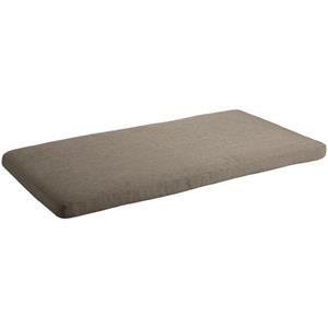 Vega Zitkussen Tomeo 2-zits; 55x100x4 cm (BxLxH); lichtgrijs; eenkleurig