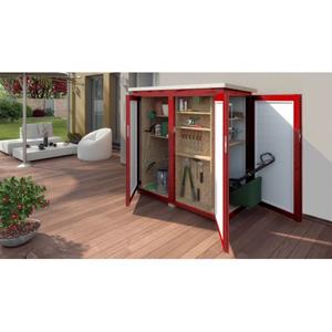 WEKA Tuinkast Garten Q Terras Rood 170x160cm