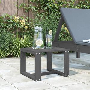 VidaXL Tuinbijzettafel 40x38x28,5 cm massief grenenhout grijs