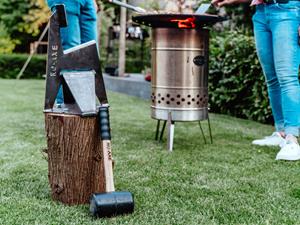 NO-AXE Houtklover - Blank Staal met Hamer