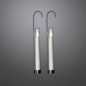 Konstsmide 1870-230 LED-kaars Set van 2 stuks Wit Warmwit