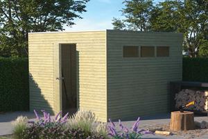 Gardenas | Tuinhuis QBH2 300x300 | Hogedruk Geïmpregneerd Groen