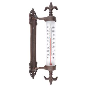 Esschert Design Gietijzeren wandthermometer Frans design voor binnen en buiten 29 cm -