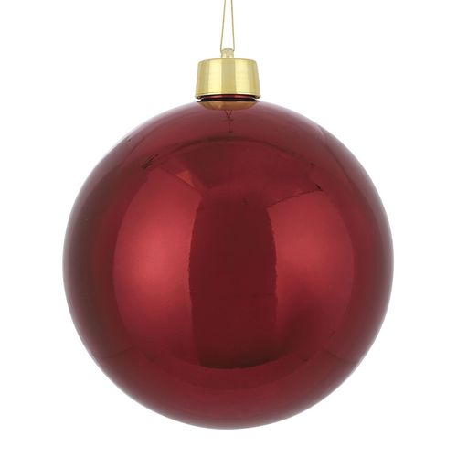Kerstballen - 1 Stuk - Donkerrood - 25 Cm
