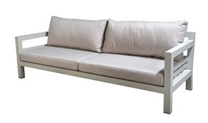 Loungebank Midori Flax Beige-Salix Frame 4-Zits