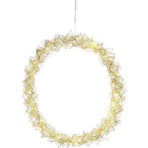 Led Deko Metallkranz in Messing 40x 2,56W 240lm - yellow - Konstsmide