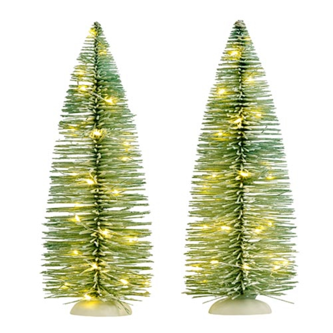 Luville Frosted tree Warm White Lights 2x - 