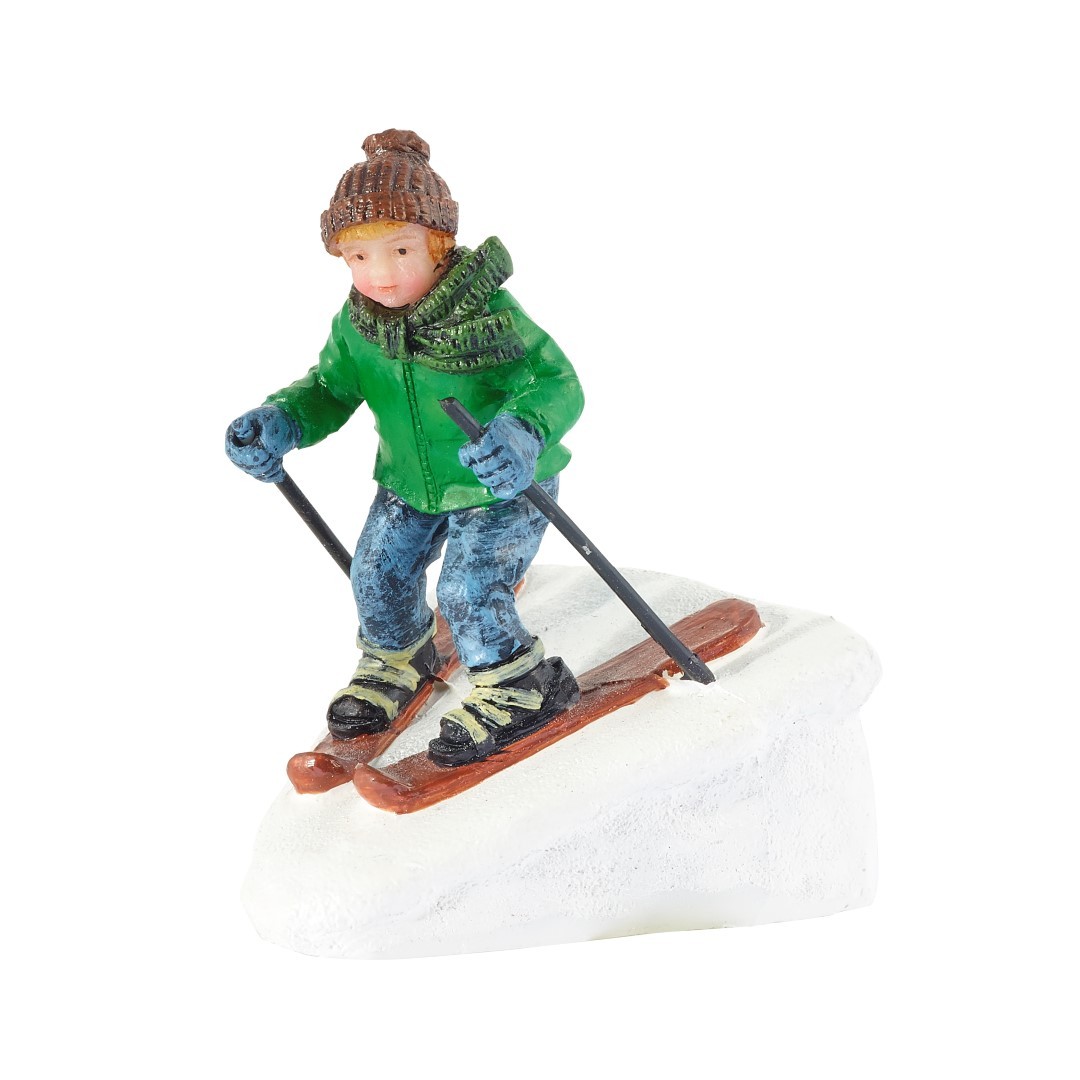 Luville Rudolph op de ski s 4x4,5x5,5 cm - 
