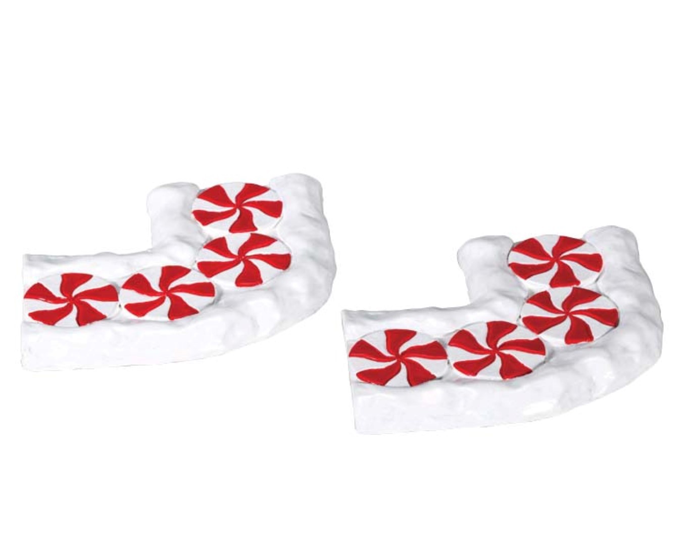 Candy cane lane curved set of 2 - 