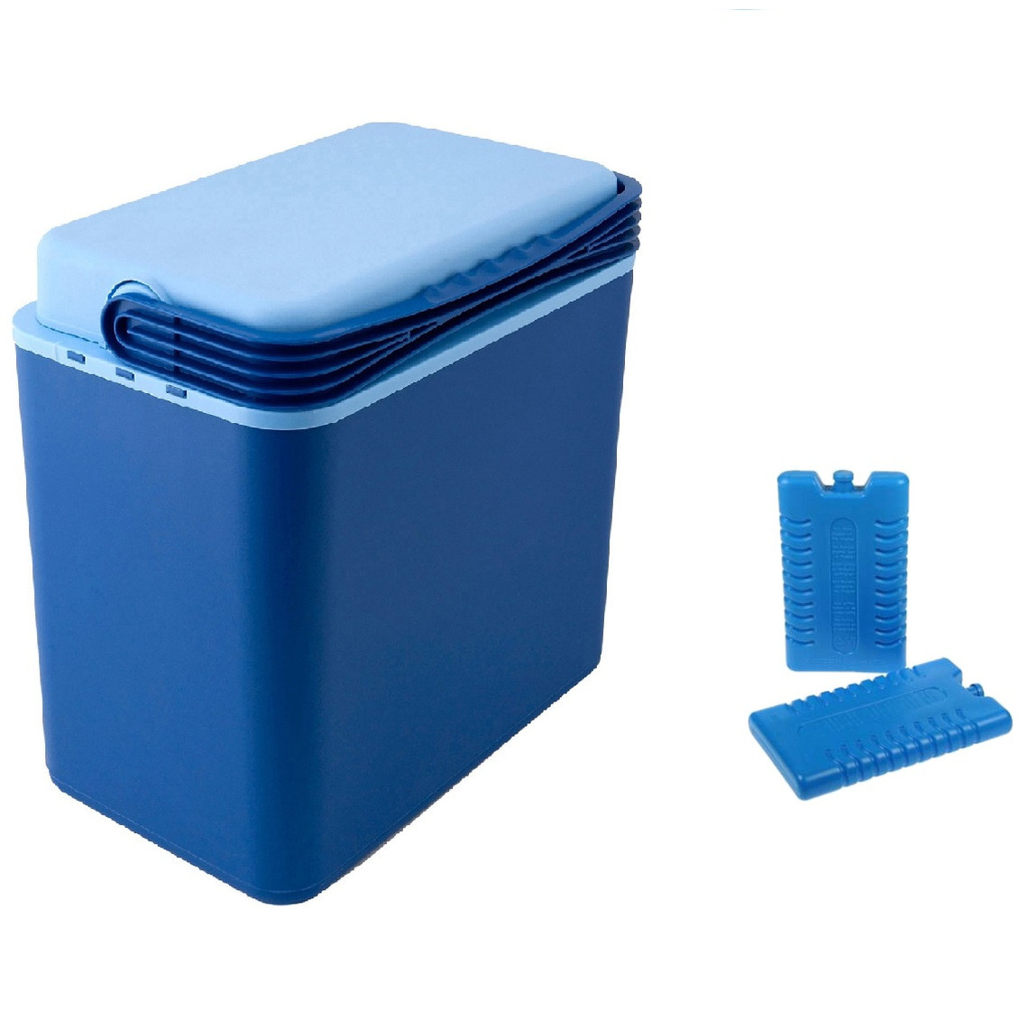 Cosy & Trendy Koelbox donkerblauw 24 liter x 25 x cm incl. 2 koelelementen -