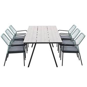 Garden Impressions Ross tuinset 7-delig zacht groen - Braga tafel