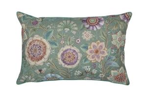 pipstudio Pip Studio Pip Studio Viva Las Flores Quilted Cushion Green 45x70 cm