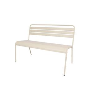 MaximaVida Metalen Tuinbank Max 120 Cm Ivoor