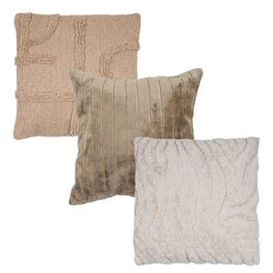 Home67  Kussen Set van 3 - Joya Brown, Juul Green en Juna Beige