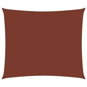 VidaXL Zonnescherm rechthoekig 6x7 m oxford stof terracottakleurig