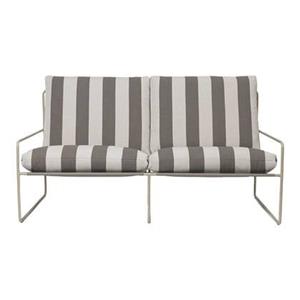 Ferm living Desert 2-zitsbank - Cashmere - Chocolate Stripe