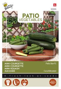 Buzzy Patio Veggies, Courgette Patio Star F1 - 