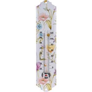 Pro Garden Buitenthermometer - Lentebloemen - Metaal - 29 Cm