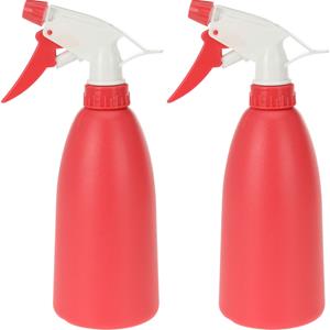 Merkloos Set van 2x rode plantenspuiten 480 ml -
