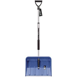 Merkloos Bladerenschep/bladerenschuiver blauw telescopische steel 115 - 155 cm -