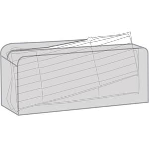 Merkloos Zwarte tuinkussen opbergtas 130 x 50 x 32 cm -