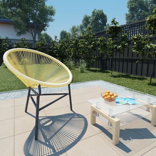 The Living Store  Poly Rattan - Tuinstoel Acapulco Poly Rattan Beige - Tls313139