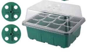 Decoflorall Seed Starter box [zonder licht] 12 cellen / st Vensterbankkasjes met verstelbare ventilatie