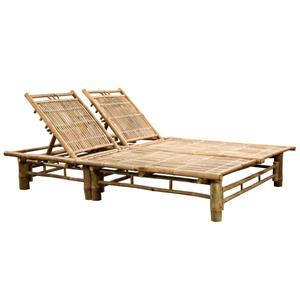 VIDAXL Ligbed Tweepersoons Bamboe - 200 x 130 cm (LxB)