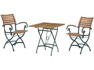 4 Seasons Outdoor Bistroset Lindau Bellini Teak 70 x 70 cm