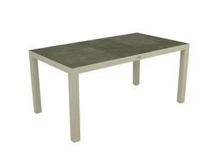 Relax Diningtafel Dakota Keramiek Top Dark Grey - Matt White Frame 160 x 90 cm