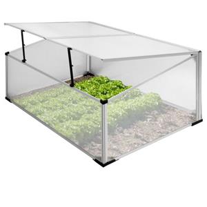 Ecd germany Koud Frame 100x60x40 Cm, Met Aluminium Frame, Gemaakt Van Polycarbonaat