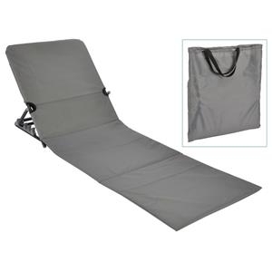 Strandmat stoel opvouwbaar PVC grijs