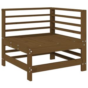 vidaXL 5-delige Loungeset massief grenenhout honingbruin