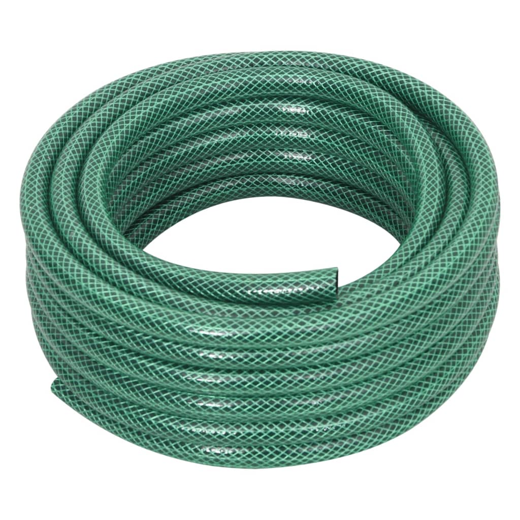 vidaXL Tuinslang met koppelingsset 0,6'' 20 m PVC groen