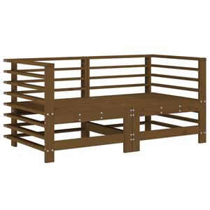 vidaXL 6-delige Tuinbarset massief grenenhout honingbruin