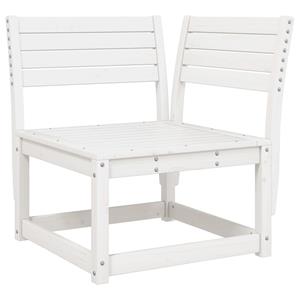 vidaXL 4-delige Loungeset massief grenenhout wit