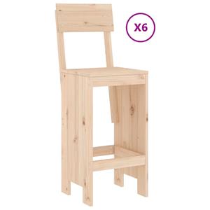 vidaXL 7-delige Barset massief grenenhout