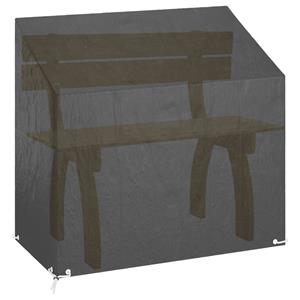 vidaXL Tuinbankhoes met 8 oogjes 130x70x70/88 cm polyetheen