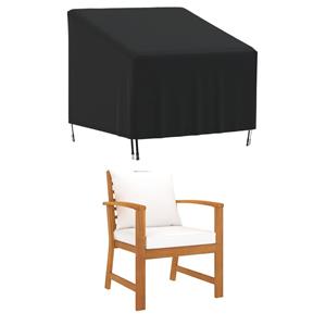 vidaxl Tuinstoelhoes 90x90x50/75 cm 420D oxford zwart