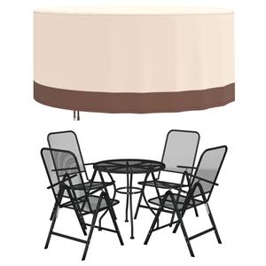 vidaxl Tuinmeubelhoes rond 600D 183x71 cm oxford beige