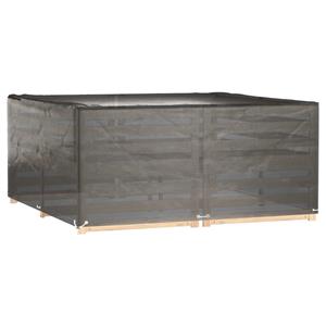 vidaXL Tuinmeubelhoezen 2 st 16 oogjes vierkant 205x205x90 cm