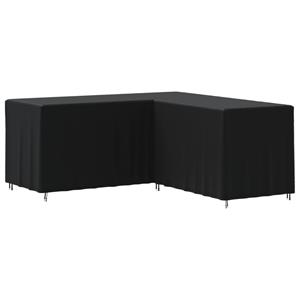 vidaXL Tuinmeubelhoezen 2 st L-vormig 420D 215x215x80 cm oxford stof