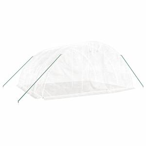 vidaXL Tuinkas met stalen frame 20 m² 5x4x2,3 m wit