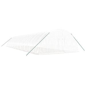 vidaXL Tuinkas met stalen frame 120 m² 20x6x2,85 m wit