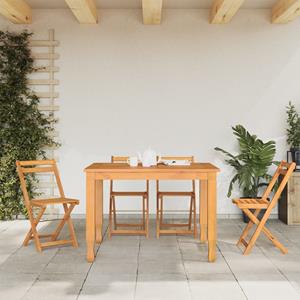 vidaXL Bistrostoelen 4 st inklapbaar massief acaciahout