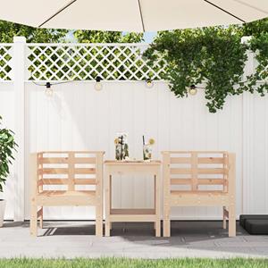vidaXL Tuinstoelen 2 st 61,5x53x71 cm massief grenenhout
