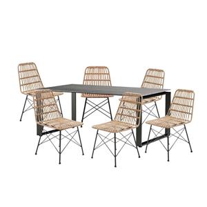 NADUVI Collection Tuinset Turion met 6 tuinstoelen Allino | 