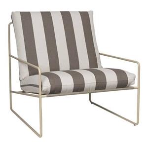 Ferm living Desert Fauteuil - Cashmere - Chocolate Stripe
