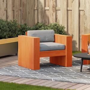 vidaXL Loungesofa Gartensessel Wachsbraun 79x60x62 cm Massivholz Kiefer